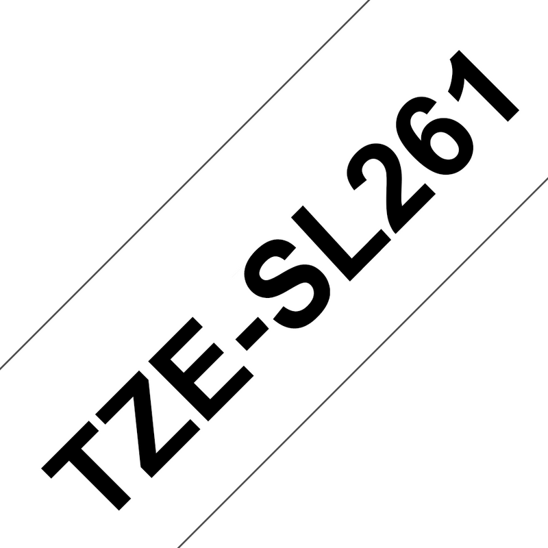 Brother TZe-SL261 - 36mm Black on White Self Laminating Tape