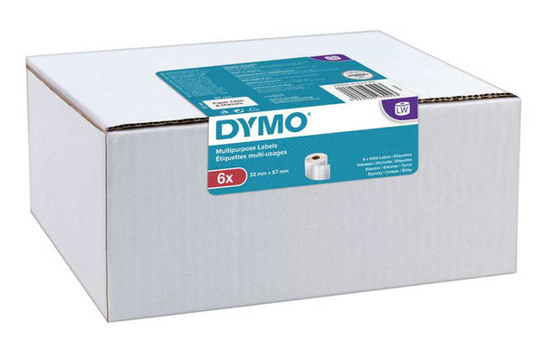 DYMO 11354 6 Pack Labelwriter Multipurpose Address Labels 32 x 57mm - 2093094 - Labelzone