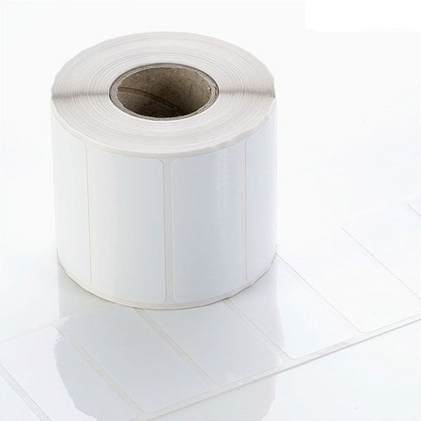 94-7816-0925 - Gloss White Polyester Labels - 50 x 25mm - Labelzone