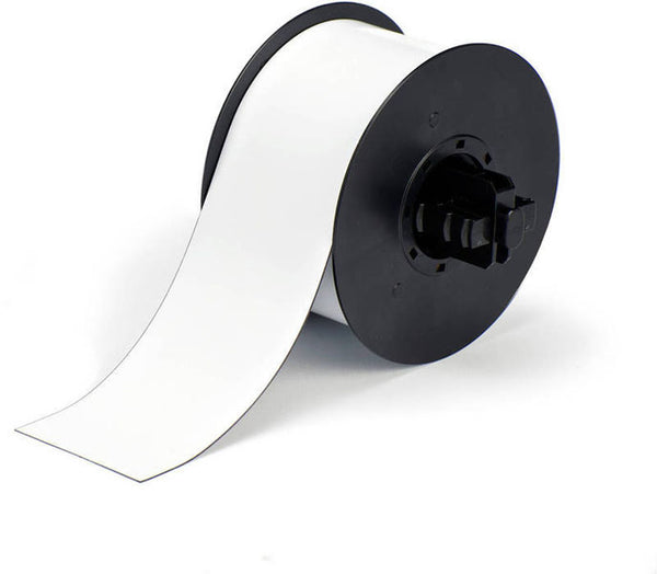 B30C-2500-509-WT - White Brady BBP33 Printable Magnetic Tape 63.50 mm x continuous - Labelzone
