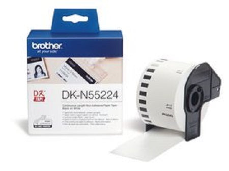 Brother DK-N55224 - Continuous Non-Adhesive Paper Tapes 54mm x 30.5 metres - Labelzone