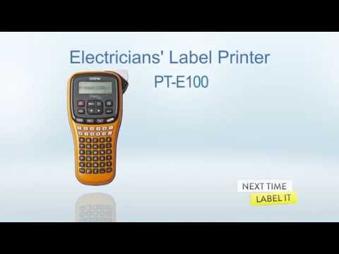 PT-E100 Brother P-Touch PTE100 Hand Held Label Printer - Labelzone