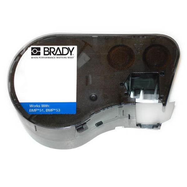 MC-1500-595-GN-WT Brady Indoor-Outdoor Vinyl White on Green For BMP51-BMP51 BMP53 Printers
