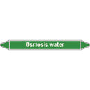 N009278 Brady White on Green Osmosis water Clp Pipe Marker On Card