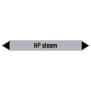 N009521 Brady Black on Grey HP steam Clp Pipe Marker On Card