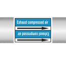 N023019 - Brady Pipe Marker On Roll Exhaust Compressed Air 100.00mm x 33m