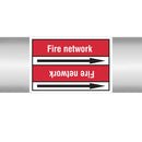 N023027 - Brady Pipe Marker On Roll Fire Network 100.00mm x 33m
