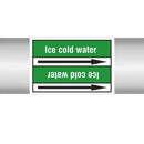 N022981 - Brady Pipe Marker On Roll Icecold Water 100mm x 33 m