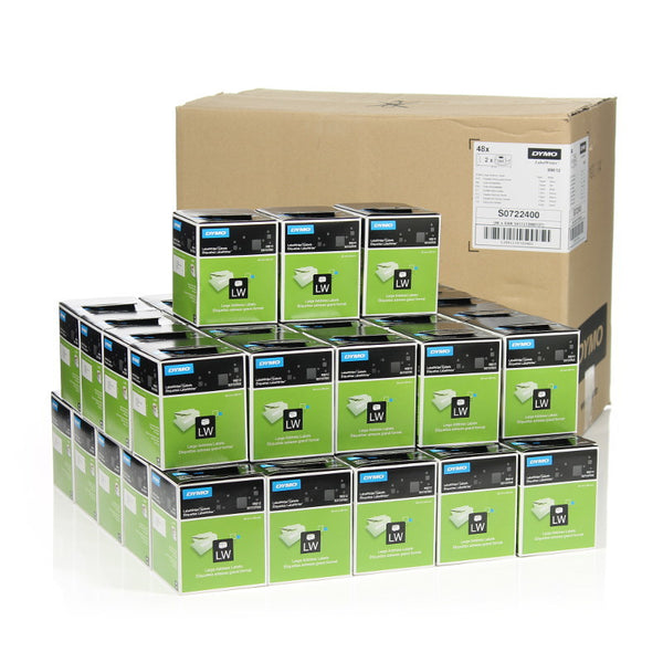 48 Roll Bulk Box Dymo 99012 White Large Address Labels 89mm x 36mm - Labelzone