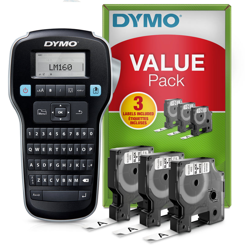 DYMO LabelManager 160 Handheld Label Machine Value Pack