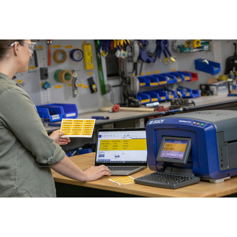 Brady S3700 Multicolour & Cut Sign and Label Printer with QWERTY UK keyboard, Wi-Fi and Bluetooth + BWS Suite - 321270
