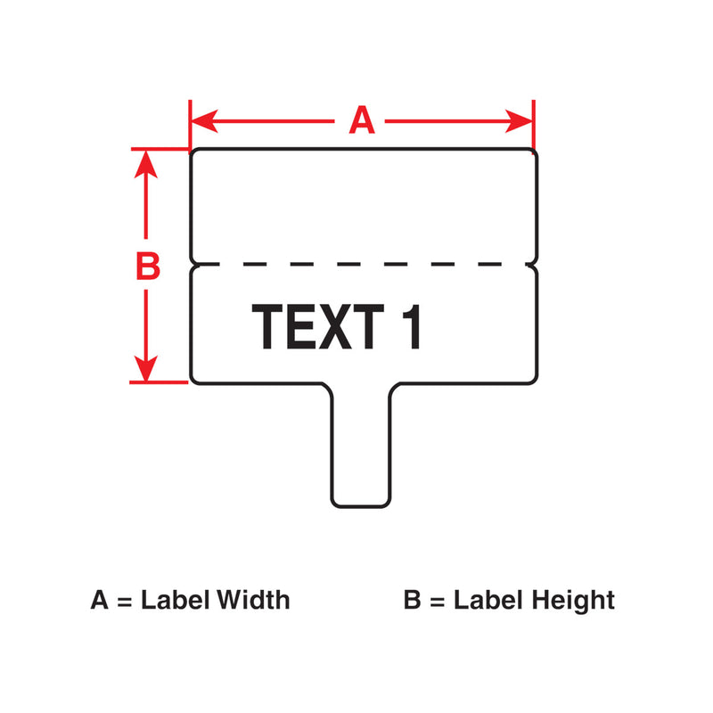 170860 - Wire and Cable Flag Polypropylene Labels For BMP51-BMP53 and M511 Printers