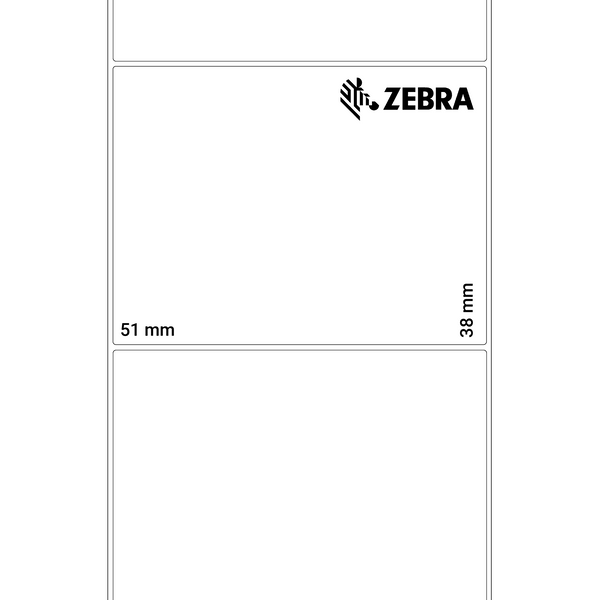 3003060 Zebra Z-Select 2000D Paper Labels 51mm x 38mm