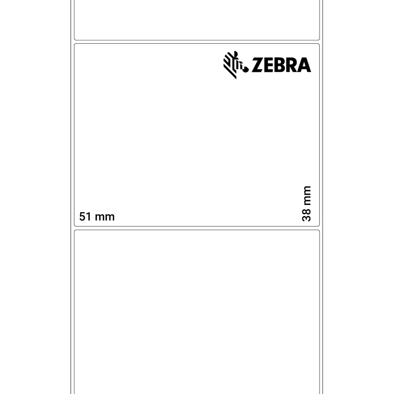 3003060 Zebra Z-Select 2000D Paper Labels 51mm x 38mm