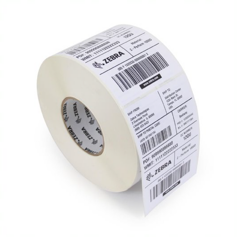 3007842-T - Zebra Z-Perform 1000D Direct Thermal Paper Labels For Mobile Printers 50.8mm x 25.4mm