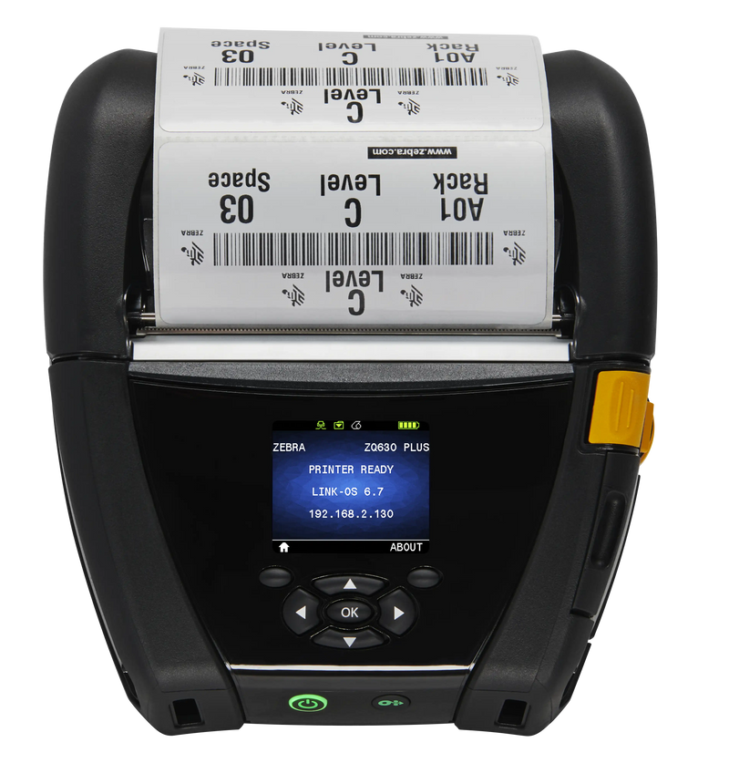Zebra ZQ630 Plus WIFI, Bluetooth Mobile Printer - ZQ63-AUWAE14-00