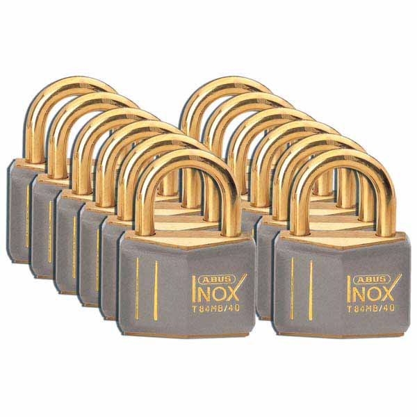 Brady 51358 Brass Padlock 43mm Grey 12 Pack