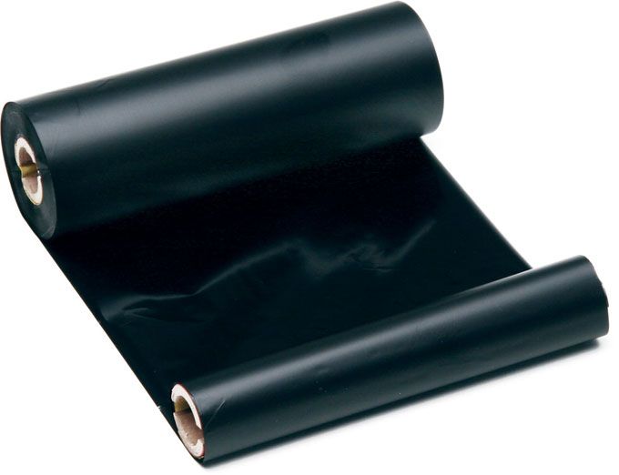 076739 - Globalmark 105mm x 60 metre black ribbon - Labelzone