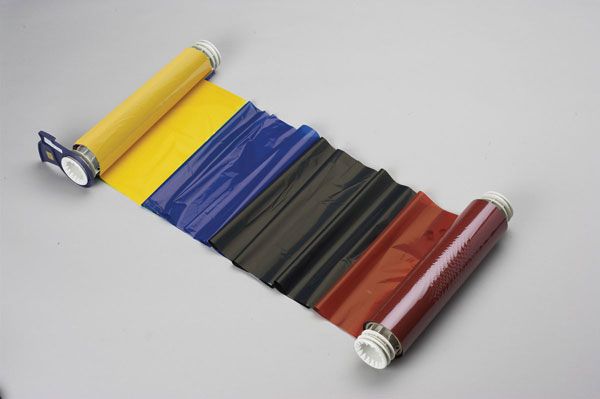 076790 - Globalmark Colour & Cut 400mm x 60 metre Black-Red-Blue-Yellow ribbon - Labelzone
