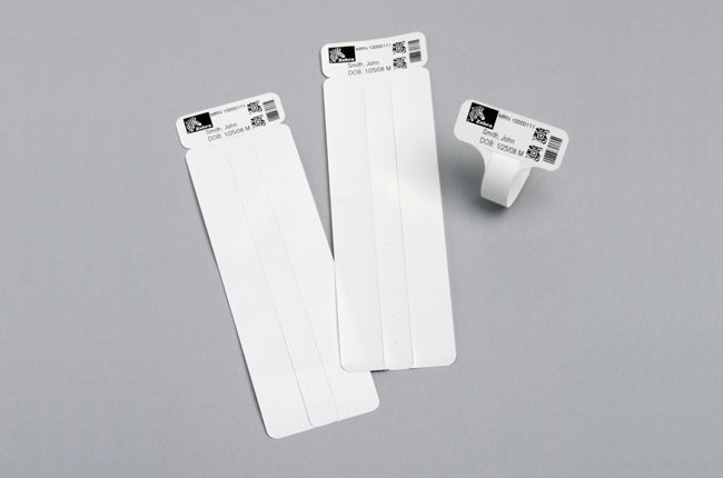 10003852 - Zebra Z-Band Soft Infant Wristband Labels 25.4mm x 177.8mm