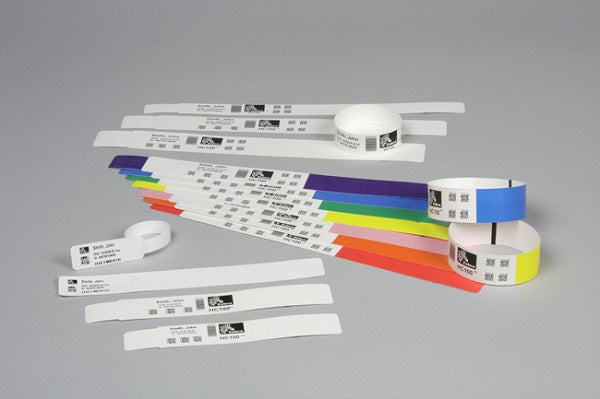 10006999K - Zebra Z-Band Direct Paediatric Wristbands 25.4mm x 177.8mm
