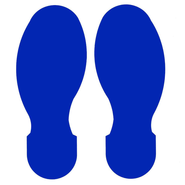 104408 Brady ToughStripe Footprints in Blue 88.90 mm x 254.00 mm