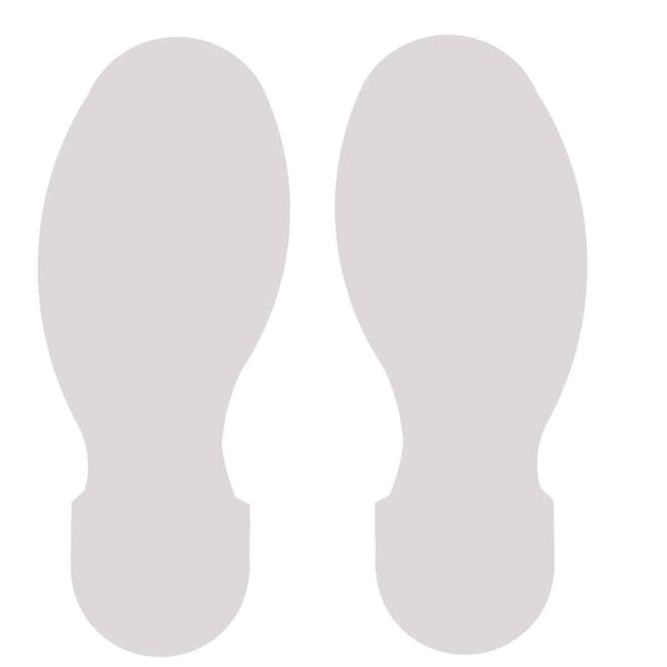 104411 Brady ToughStripe Footprints in White 88.90 mm x 254.00 mm