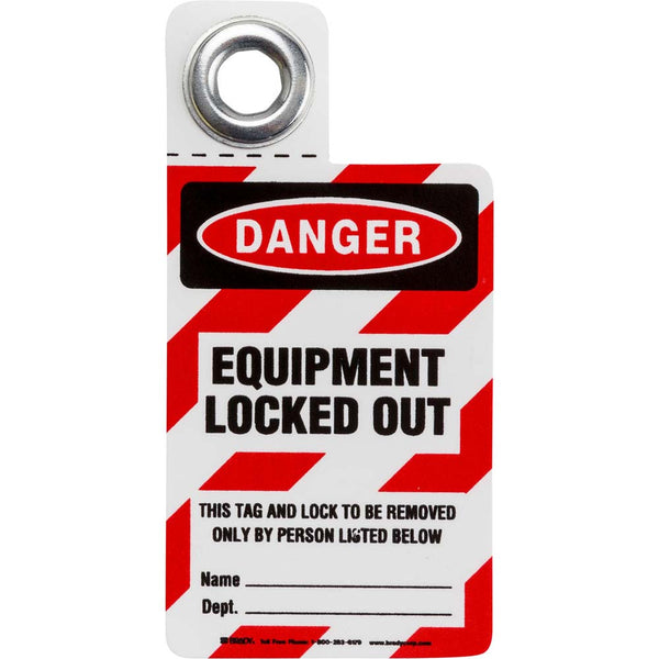 105722 - Brady Padlock Tags 76.20mm x 50.80mm