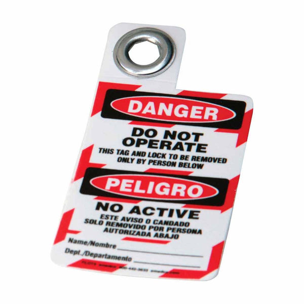 105724 - Brady Padlock Tags 76.20mm x 50.80mm