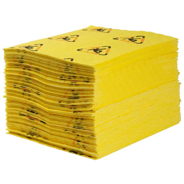 107688 Brady BrightsSorb High Visibility Safety Absorbent Pads
