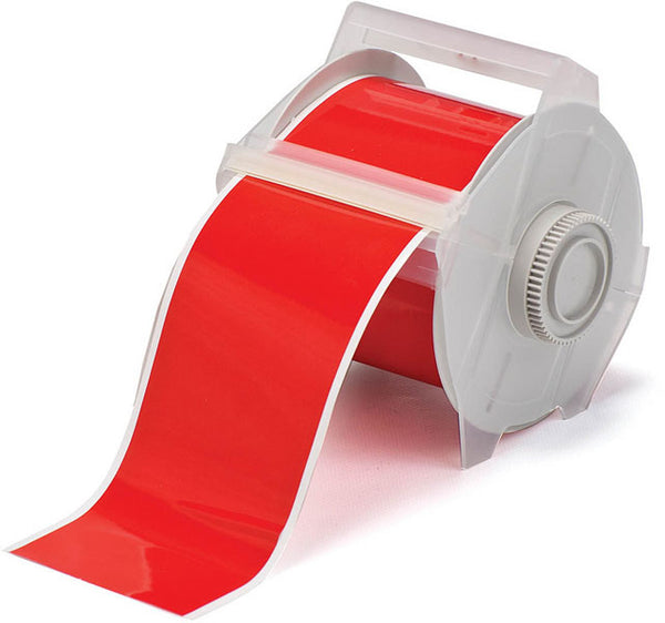 113119 - Brady Globalmark Vinyl Tape B-595 Red 100mm - Labelzone