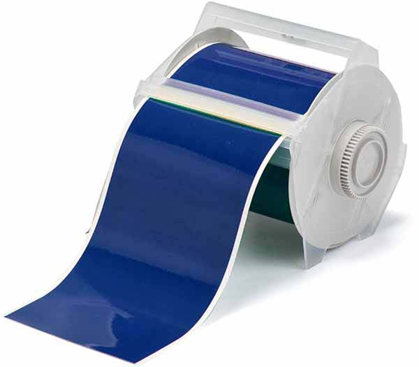 113127 - Brady Globalmark Vinyl Tape B-595 Blue 100mm - Labelzone