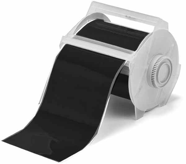 113131 - Brady Globalmark Vinyl Tape B-595 Black 100mm - Labelzone