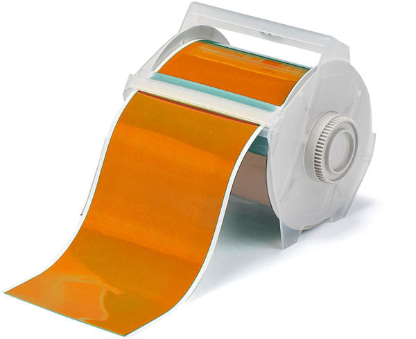 113151 - Brady Globalmark Vinyl Tape B-595 Orange 100mm - Labelzone