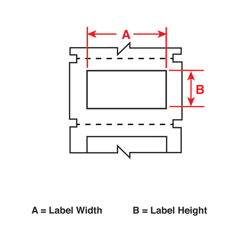 B30EP-171-593-BK - Black Brady BBP33 Raised Profile Labels - Engraved Plate Substitutes - Rectangular Style - Labelzone