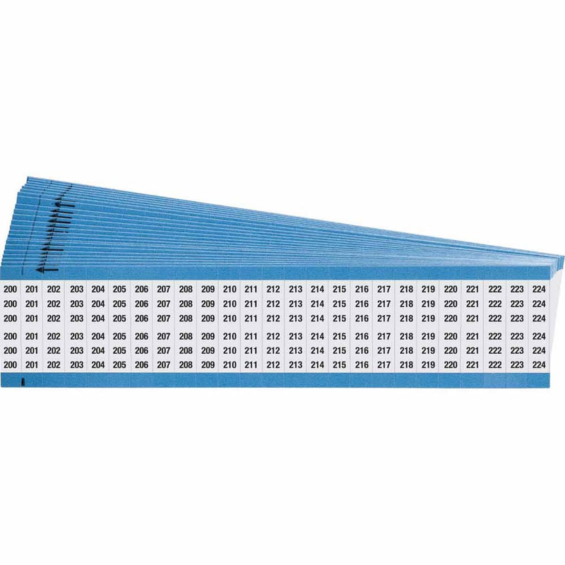 Brady - WM-200-224-PK Wire Marker Cards - Consecutive Numbers