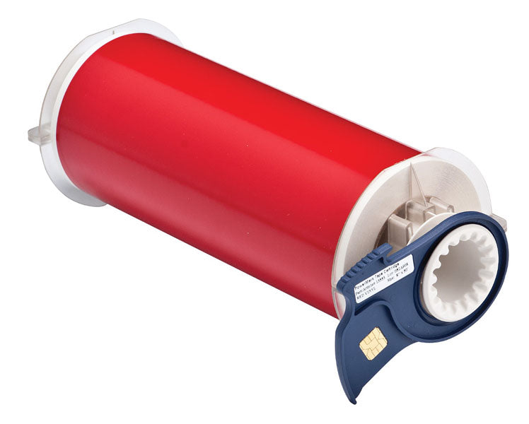 013553 - Brady BBP85 200mm x 15 metre Red Permanent Acrylic Vinyl - Labelzone