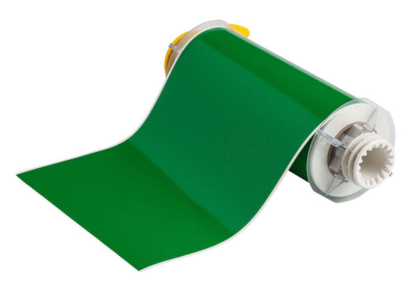 013555 - Brady BBP85 200mm x 15 metre Green Permanent Acrylic Vinyl - Labelzone