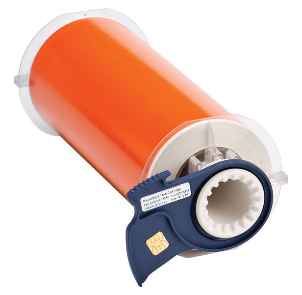 013575 - Brady Powermark 175mm x 15 metre orange Polyester Tape - Labelzone