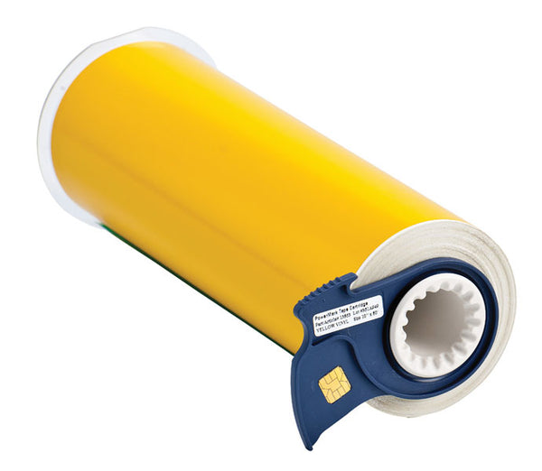 013563 - Brady BBP85 250mm x 15 metre yellow Permanent Acrylic Vinyl - Labelzone