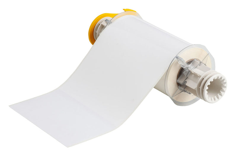 013569 - Brady Powermark 150mm x 15 metre white Polyester Tape - Labelzone