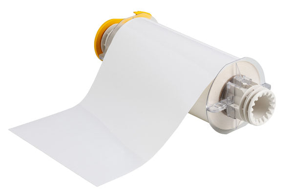 013573 - Brady Powermark 175mm x 15 metre white Polyester Tape - Labelzone