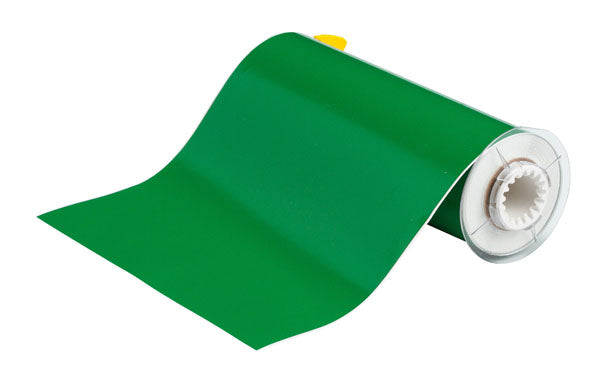 013612 - Brady BBP85 250mm x 15 metre green Permanent Acrylic Vinyl - Labelzone