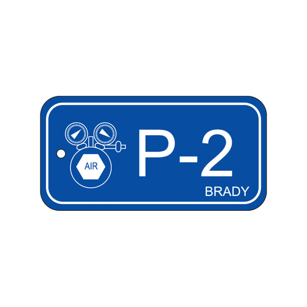 138406 Brady Energy Source Tag - Pneumatic P-2 75.00mm x 38.00mm