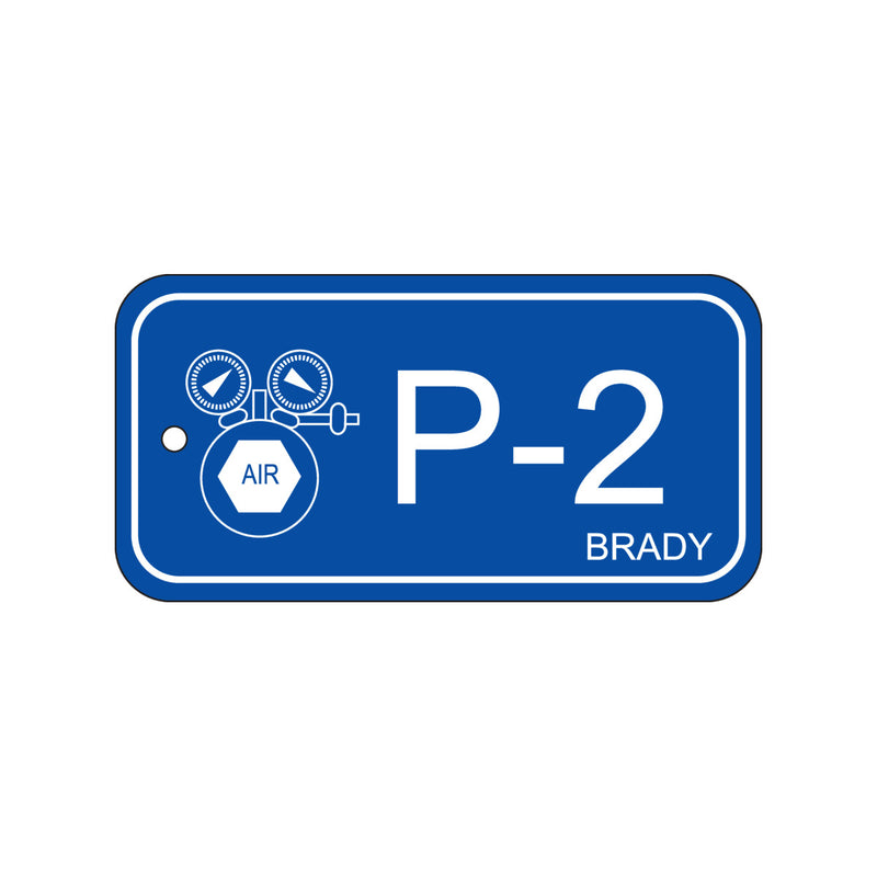 138406 Brady Energy Source Tag - Pneumatic P-2 75.00mm x 38.00mm
