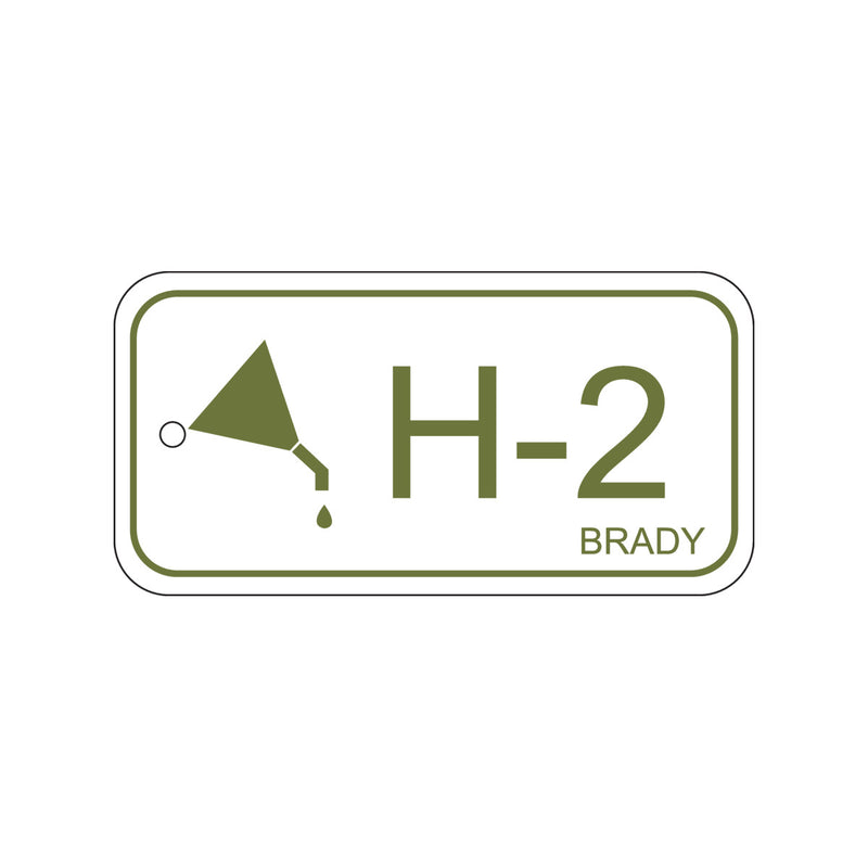 138411 Brady Energy Source Tag - Hydraulic H-2 75.00mm x 38.00mm