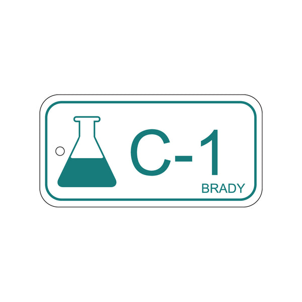 138428 Brady Energy Source Tag Chemical C-1 75.00mm x 38.00mm