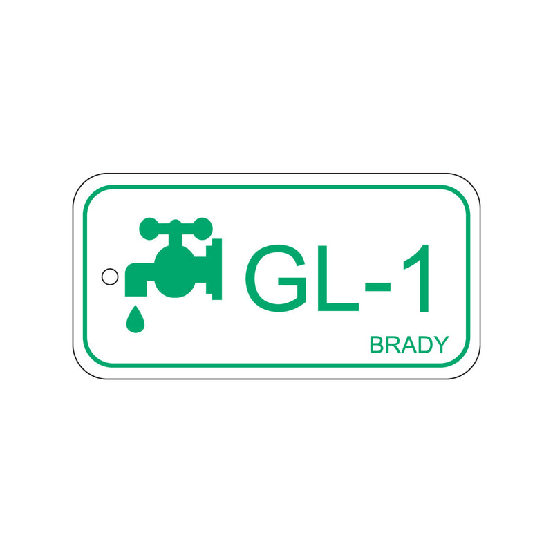 138444 Brady Energy Source Tag - Glycol GL-1 75.00mm x 38.00mm