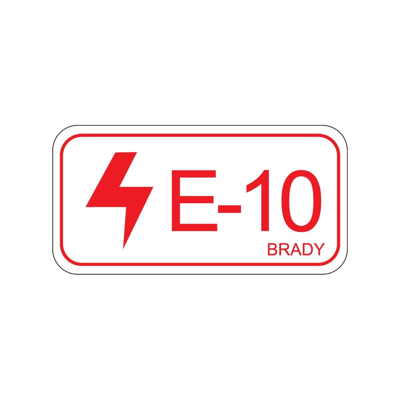 138471 Brady Energy Source Label - Electrical E-10 75.00mm x 38.00mm 5 Pack