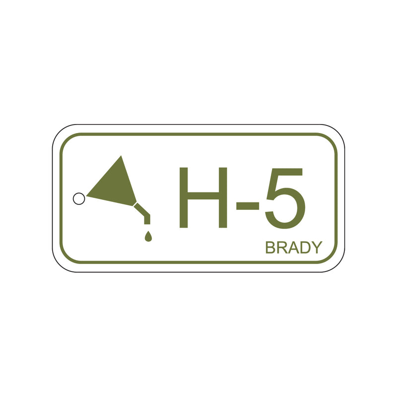 138745 Brady Energy Source Tag Hydraulic H-5 75.00mm x 38.00mm